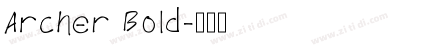 Archer Bold字体转换